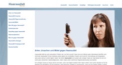 Desktop Screenshot of haarausfall-mittel.net